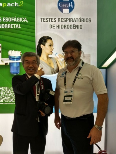 Sr. Manoel com o amigo Alfredo Tsuzuki.